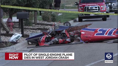 One killed in West Jordan plane crash - YouTube