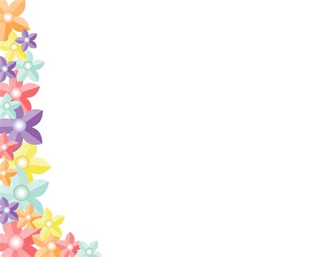 Floral Border Backgrounds for Powerpoint Templates - PPT Backgrounds