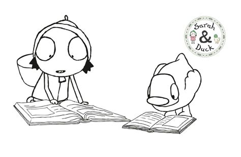 Sarah & Duck Reading Colouring Sheet | Sarah and Duck Official Website ...