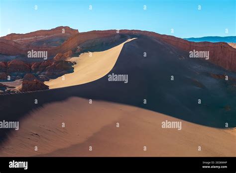 Sand dunes at sunset, Atacama Desert, Chile Stock Photo - Alamy