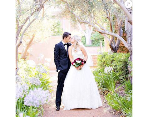 Taylor Fritz et Raquel Pedraza lors de leur mariage le 7 juillet 2016 à Rancho Santa Fe en ...