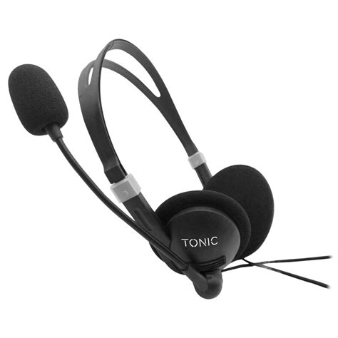 Tonic Headset with Microphone - Black | BIG W