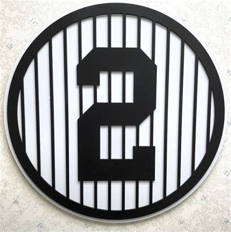 Derek Jeter Retired Number 2 Wall Art