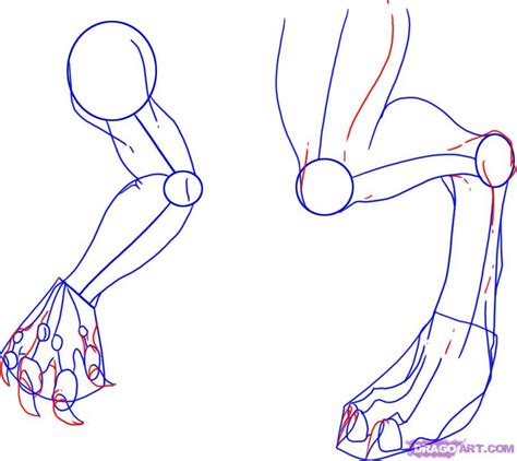 how to draw dragon legs arms and talons step 5 Drawing Dragon, Dragon ...