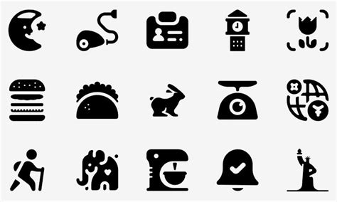 2200 Solid icons pack - Ai SVG PNG Sketch Round icons