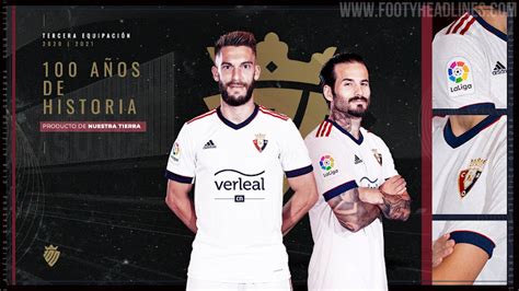 Adidas Osasuna 20-21 Centenary Home, Away & Third Kits Released - Footy ...