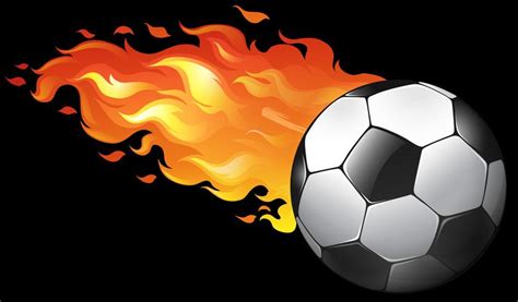 Soccer ball on fire 430960 Vector Art at Vecteezy