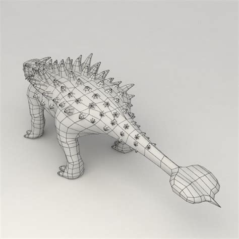 3d model of 13 dinosaur rigged pack