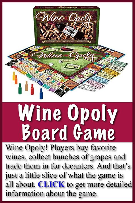 Wine Opoly Board Game | Wine games, Wine parties, Wine