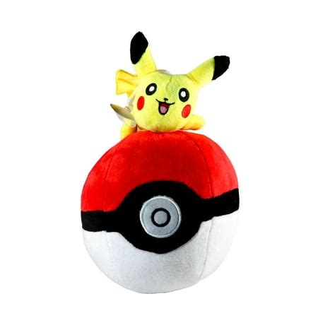 Pokemon Plush Doll - Pikachu on Pokeball - Walmart.com