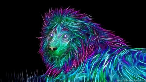 Download Wallpapers 3840x2160 Abstract, 3d, Art, Lion 4K Ultra HD ...