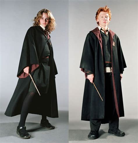 There are also two different styles of Hogwarts student uniforms shown ...