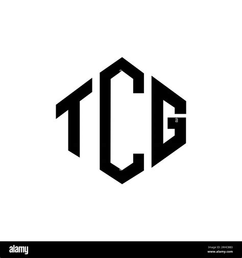 TCG letter logo design with polygon shape. TCG polygon and cube shape logo design. TCG hexagon ...