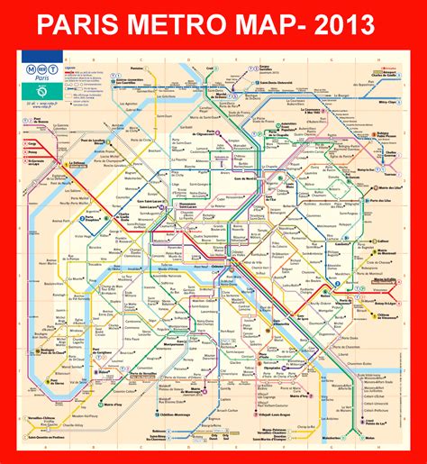 Mapa Metro Paris