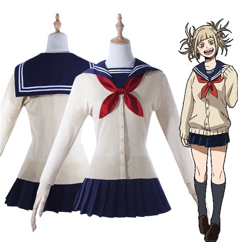 My Hero Academia Himiko Toga Cosplay Costume JK School Uniform Outfit ...