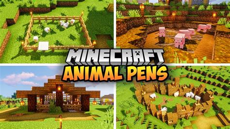 Animal pen ideas minecraft