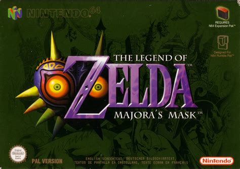 The Legend of Zelda: Majora's Mask (2000) box cover art - MobyGames