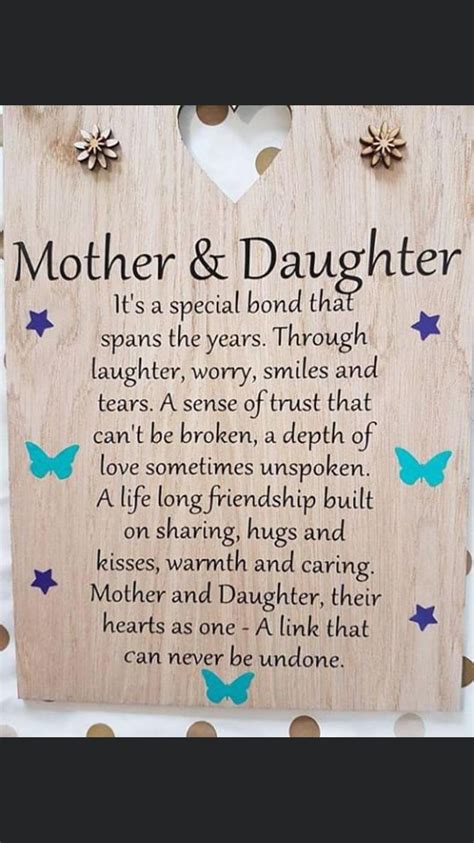 Mother and Daughter Wooden Plaque