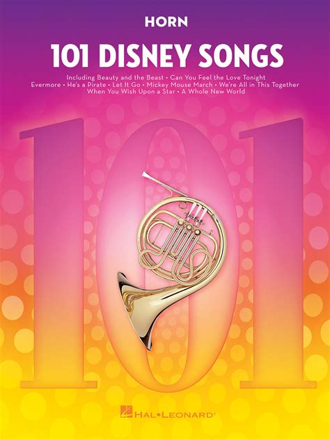 Sheet Music : 101 Disney Songs: French Horn Solo: Instrumental Album (French horn)