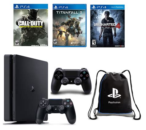 Sony PS4 500GB Slim Bundle with 2 Controllers and 3 Games — QVC.com