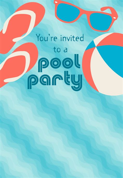 Pool Party Stuff - Pool Party Invitation Template (Free) | Greetings ...