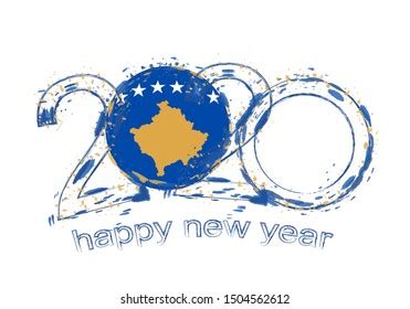 2023 Year Grunge Style Flag Kosovo Stock Vector (Royalty Free) 2214088929 | Shutterstock