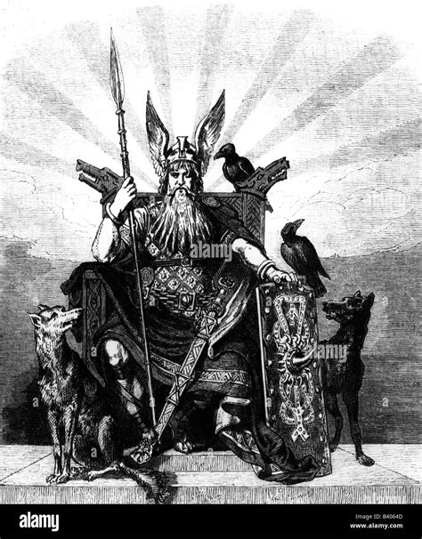 Odin (Wotan), highest god in Norse mythology, god of wisdom and war Stock Photo: 19673821 - Alamy