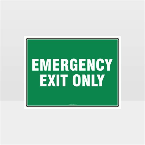 Emergency Exit Only Sign - Emergency Signs - HAZARD SIGNS NZ