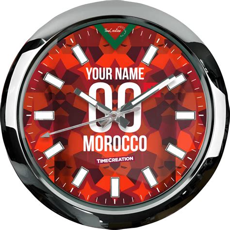 CUSTOM MAROC CHROME Wall clock • TimeCreation