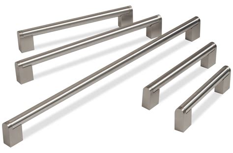 Buy Hausen Brushed Stainless Steel Boss Bar Handles, Suitable for Kitchen Cupboards, Draws ...