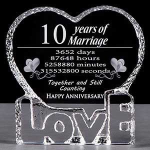 10th Year Wedding Anniversary Gifts and ideas | Tin Wedding Anniversary