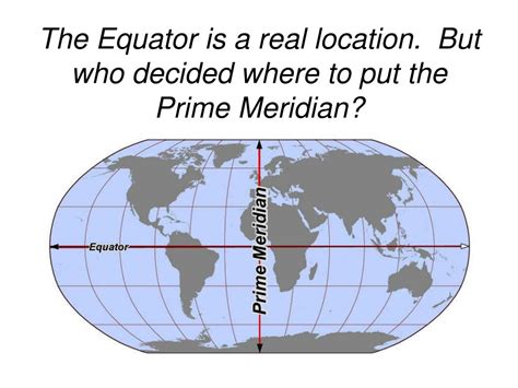 World Map With Equator And Prime Meridian