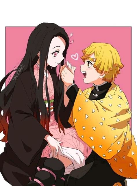 Zenitsu x Nezuko | Anime demon, Cute anime character, Slayer