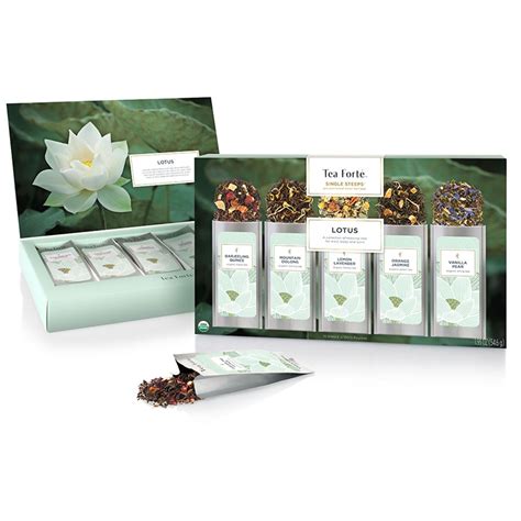 Organic Tea Forte Lotus Loose Leaf | Single Steeps | Buy Tea Online