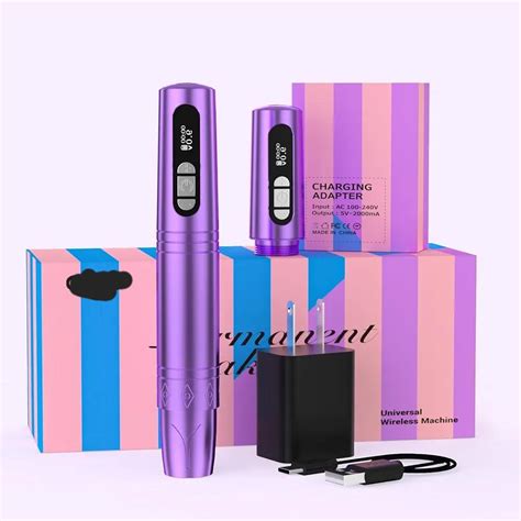 Wireless Permanent Makeup Machine Eyebrow Tattoo Pen Microblading Pen Professional Rotary Tattoo ...