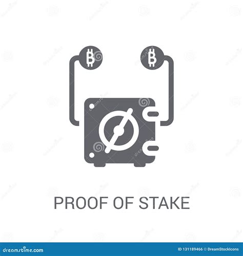 Proof of Stake Icon. Trendy Proof of Stake Logo Concept on White Stock ...