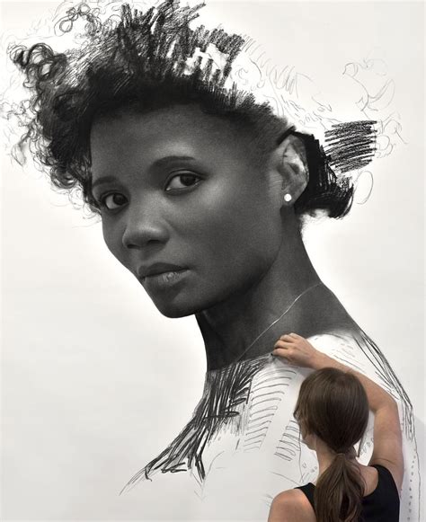 Towering Charcoal Portraits of Women by Clio Newton | Colossal