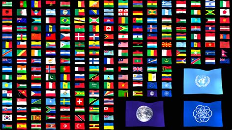 Flags Of The World Animation Stock Footage Video 3407192 - Shutterstock