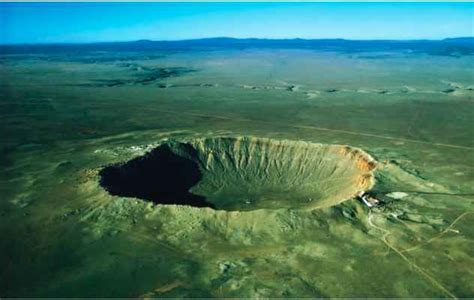 Barringer Meteor Impact Crater Arizona - Plate Tectonics