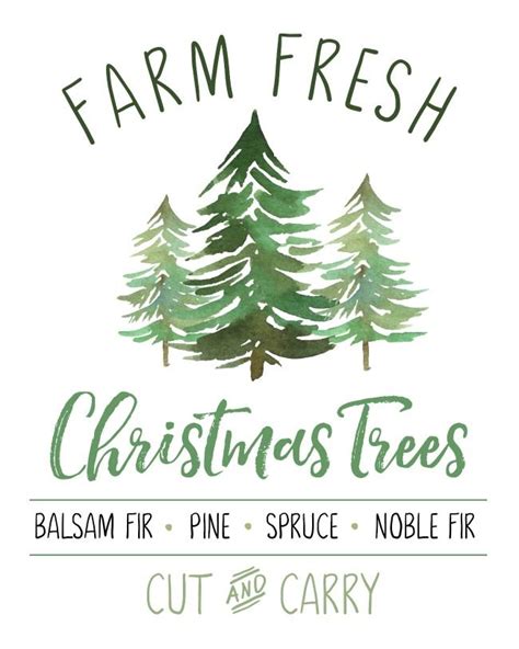 Christmas Tree Farm Sign Printable