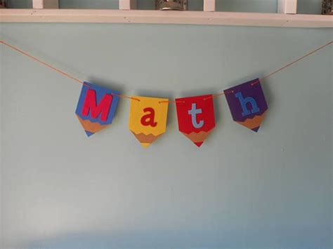 Classroom math Banner | Etsy | Math classroom, Banner, Math