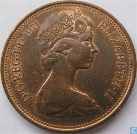 United Kingdom 2 new pence 1971 United Kingdom - coins - LastDodo