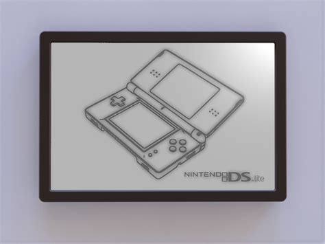 Nintendo DS Lite Patent Art w Logo by Ken Mills | Download free STL ...