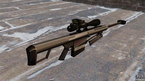 The Barrett M82 sniper rifle 50 Cal for GTA 4