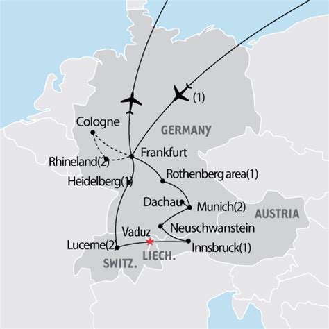 Map Of Germany And Switzerland - Maping Resources