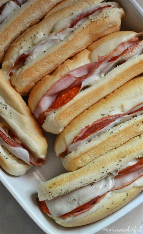 Hot Italian Sandwiches + video - WonkyWonderful