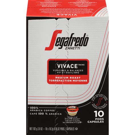 Segafredo Zanetti® Vivace™ Medium Roast Ground Coffee Pods 10 ct Box ...