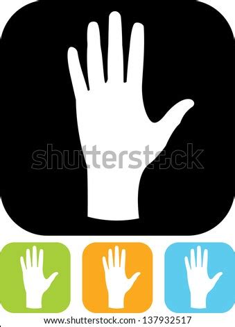 Human Hand Palm Vector Isolated - 137932517 : Shutterstock