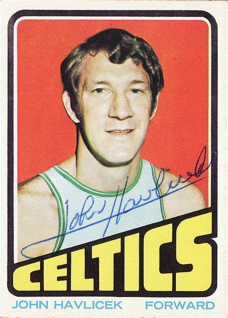 1972/73 Topps - John Havlicek - Autographed | John havlicek, Basketball ...