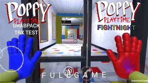 😍Poppy Playtime Realistic Trx Grabpack test & Poppy Playtime Fightnight ...